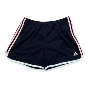 Adidas Navy and Pink Medium Shorts